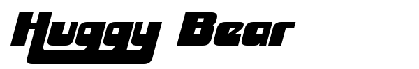 Huggy Bear font preview